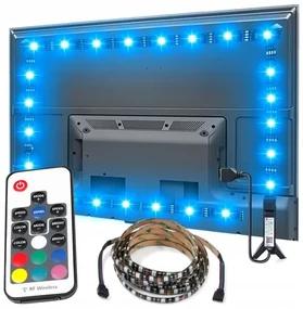 ECOLIGHT LED pásik za TV - 5V - 3m - 60LED/m - 43W - IP20 - RF17