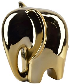 Mondex Keramický slon MIA GOLD III zlatý