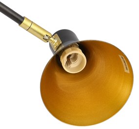 Candellux Čierno-zlatý závesný luster Less pre žiarovku 4x E14 34-72689