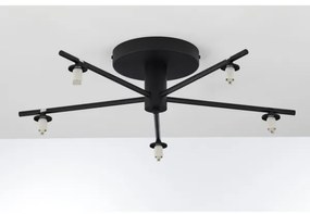 Jupiter 2046 - Prisadený luster PRATO 5xG9/10W/230V čierna/číra