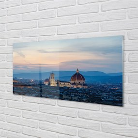 Nástenný panel  Taliansko katedrála panoráma v noci 100x50 cm