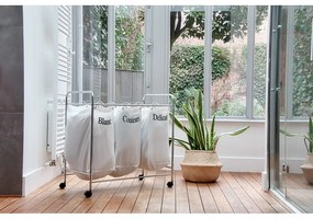 Svetlý úložný košík z morskej trávy Compactor, ⌀ 36 cm