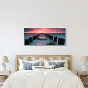 Obraz - Skaly v mori (120x50 cm)