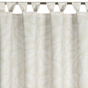 ZÁHRADNÝ VODEODOLNÝ ZÁVES NA PÚTKACH GARDEN 155X220 CM LISTY