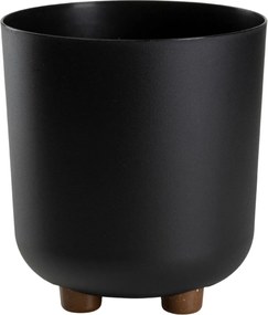 PLASTOVÝ KVETINÁČ TERRA 19,5X21 CM ČIERNA