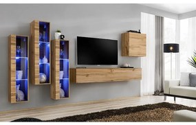 Obývacia stena Switch Sklo +LED XIII Wotan