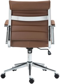 Kancelárska stolička Oakland - koža - Svetlo Hnedá