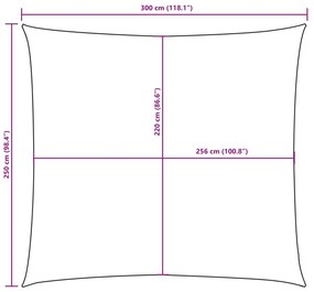 Tieniaca plachta oxfordská látka obdĺžniková 2,5x3 m hnedá