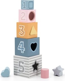 Farebné stohovacie poháre so zvieratkami a tvarmi – Polar Bear séria