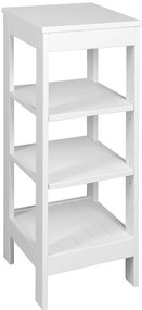 Aqualine Aqualine, ETIDE policový regál 36x86x36 cm, biela mat, ET086