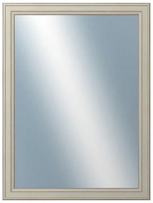 DANTIK - Zrkadlo v rámu, rozmer s rámom 60x80 cm z lišty STEP biela (3018)