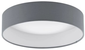 EGLO Stropné LED osvetlenie POLOMARO, 12W, teplá biela, 32cm, okrúhle, šedé