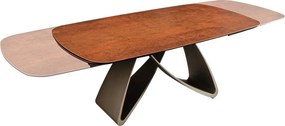 Rozkladací keramický stôl Firdos II 180-220-260 cm hrdzavo-hnedý