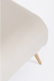 Biela polstrovaná lavica Olga – Bizzotto