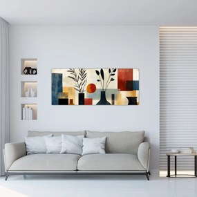 Obraz - Kubistické vázy (120x50 cm)