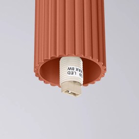 Oranžové stropné svietidlo so skleneným tienidlom ø 12 cm Orbital – Sollux