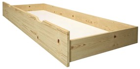 Detská poschodová posteľ z masívu borovice HONZA - 200x90 cm - prírodná