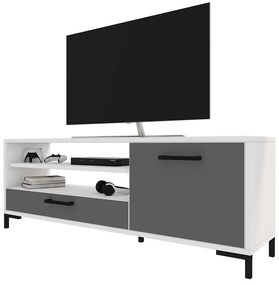 TV skrinka/stolík Cascade  (biela + sivá). Vlastná spoľahlivá doprava až k Vám domov. 1098743