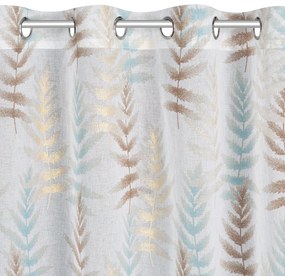 ZÁVES NA KRÚŽKOCH RUTI 140X250 CM LISTY