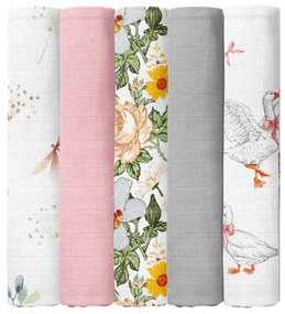 Vulpi Bavlnené plienky 70x80 5v1 D