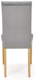 Jedálenská stolička DIEGO 3 dub medový, sivá