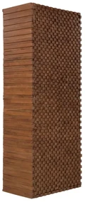 furniture-nabytek.cz - Masívna šatní skriňa Abadi z akáciového a mangového dreva, lakovaná, hnedá – 75×44×190 cm