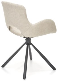 Jedálenská stolička K475 - béžová / čierna