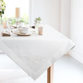 OBRUS TULIA 85X85 CM BIELA