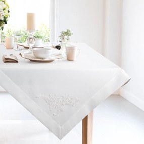 EUROFIRANY OBRUS TULIA 85X85 CM BIELA