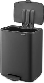 Tmavosivý pedálový oceľový odpadkový kôš 12 l Bo – Brabantia