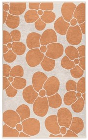 Oranžový prateľný koberec 60x100 cm Orange Meadow – Mila Home