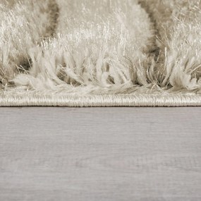 Flair Rugs, Kusový koberec Indulgence Velvet Carved Natural, 120x170, béžová, obývacia izba
