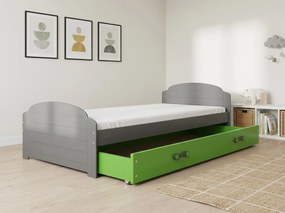 Posteľ LILI 200x90 grafitová - zelená