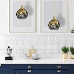 Luster na lanku MONTE 1xE27/60W/230V pr. 20 cm zlatá