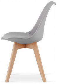 Jedálenský set 1 + 4, stôl MADO 80x80cm dub sonoma + stoličky BALI MARK sivá