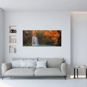 Obraz - Vodopád v Thajsku (120x50 cm)