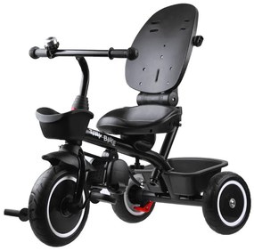 Trojkolka Tiny Bike 3 v 1 s baldachýnom SP0650 - sivá