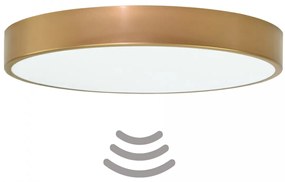 TEMAR Prisadené stropné osvetlenie CLEO s čidlom, 6xE27, 24W, 80cm, okrúhle, zlaté