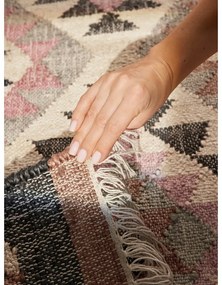 Sivý ručne tkaný jutový koberec 120x170 cm Roya Parsa – Elle Decoration