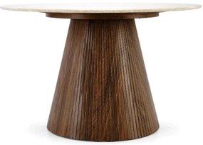 Jídelní stůl Pireus 120 cm travertin/ořech