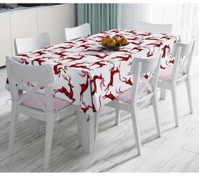 Vianočný obrus s prímesou bavlny Minimalist Cushion Covers Christmas Tartan, 140 x 180 cm