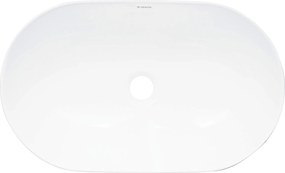 Deante Peonia, keramické umývadlo na dosku 500x305x140 mm, biela lesklá, DEA-CDE_6U5S