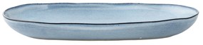Bloomingville Oválny servírovací tanier Sandrine Blue 34 cm