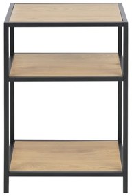 Nočný stolík SARON dub/čierna