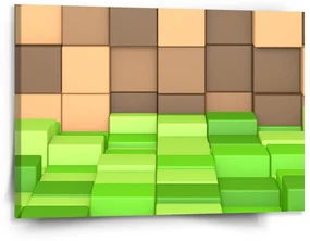 Sablio Obraz Blocks 3D - 150x110 cm