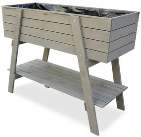 Habau Vyvýšený záhon Alina, 115 x 45 x 89,5 cm, sivý  (100343151)
