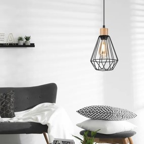 Brilagi - Luster na lanku WOODY BASKET 1xE27/60W/230V dub