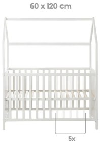 Sivá postieľka 60x120 cm – Roba