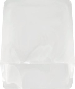 BERGE LED závesné stropné svietidlo, drevený trám, 3xE27, loft, mliečna kocka - biela