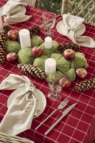 Ib Laursen Bavlnený obrus Silja Large Checks 150 × 250 cm